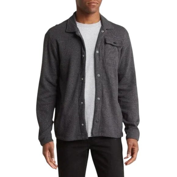 Ben Sherman Waffle Weave Lightweight Shirt Jacket Gray Size Medium NWOT - Picture 1 of 8